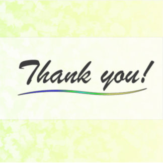 Pegatina Thank You Vinyl Sticker