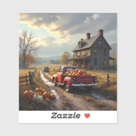 Pegatina Thanksgiving in the country