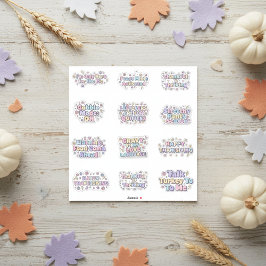 Pegatina Thanksgiving Vibes Pastel Sticker Packs