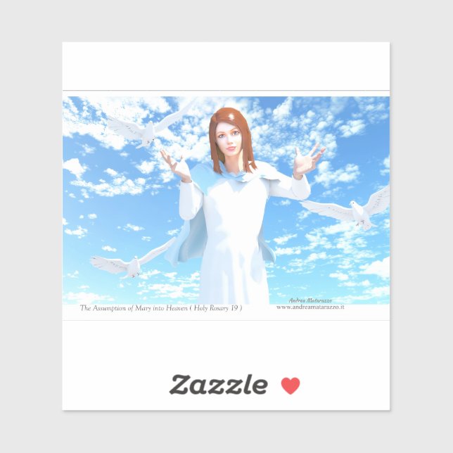 Pegatina The Assumption of Mary into Heaven (Hoja)