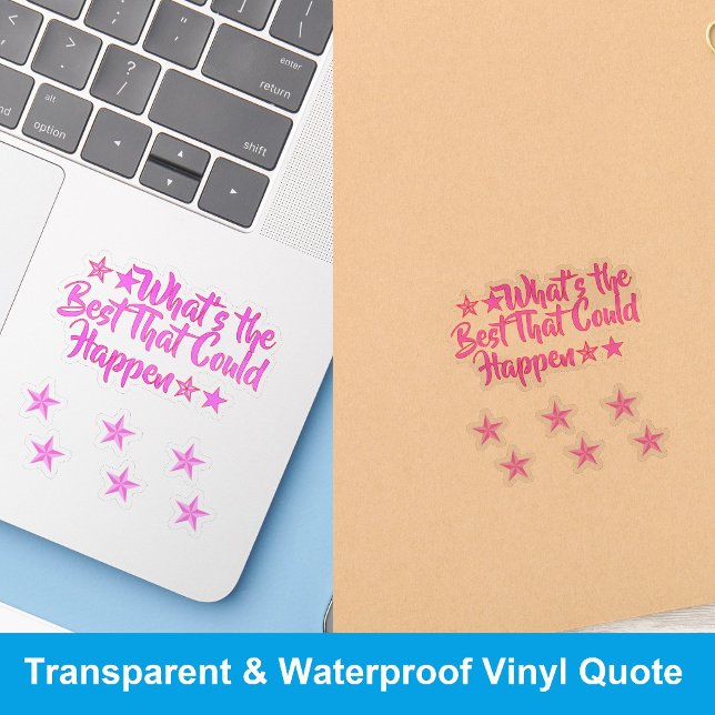 Pegatina The Best That Could Happen | Positive Meme Girl (What's the Best That Could Happen Stickers)