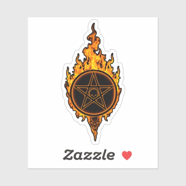 Pegatina The Blazing Pentagram (Hoja)