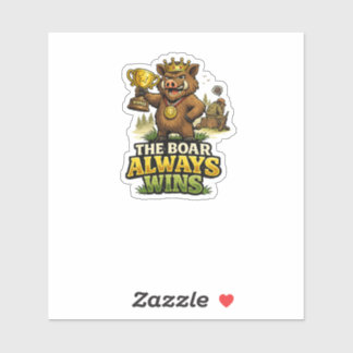 Pegatina The Boar Always Wins