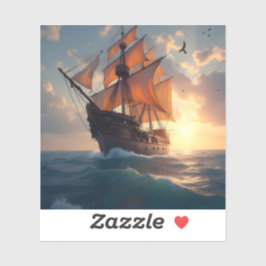 Pegatina The Captain's Pride - Square Vinyl 