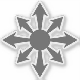 Pegatina The Chaos Star - v2 (gris)