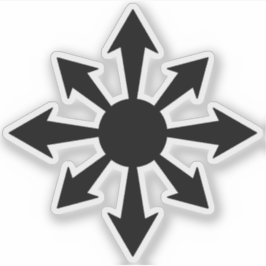 Pegatina The Chaos Star - v2 (negro)