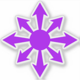 Pegatina The Chaos Star - v2 (púrpura)