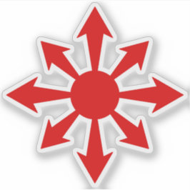 Pegatina The Chaos Star - v2 (rojo)