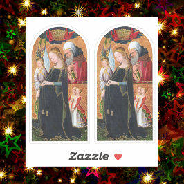 Pegatina The Expectant Madonna with Saint Joseph 2-UP