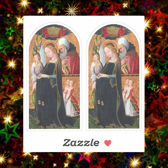 Pegatina The Expectant Madonna with Saint Joseph 2-UP (Subido por el creador)