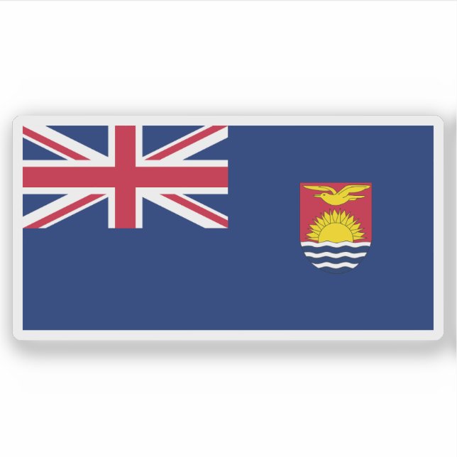 Pegatina The Gilbert and Ellice Islands flag (1937–1976) (Anverso)