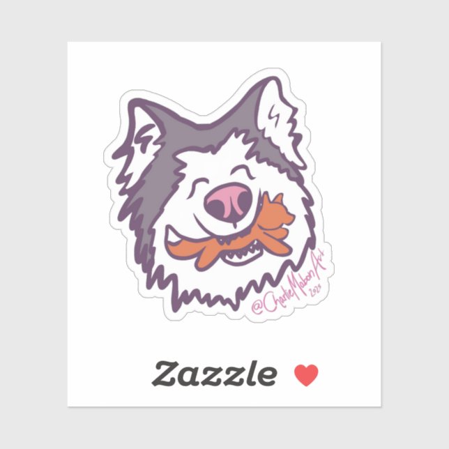 Pegatina The happiest hoosker sticker  (Hoja)