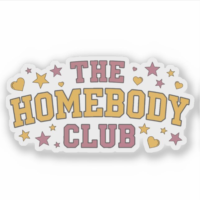 Pegatina The Homebody Club (Anverso)