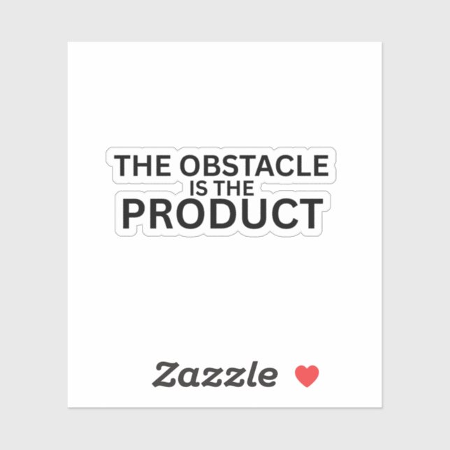 Pegatina The Obstacle Is The Product Laptop Sticker (Hoja)