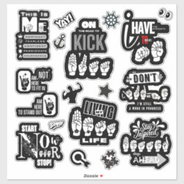 Pegatina THE POWER OF ME — ASL-Inspired Sticker Manifesto