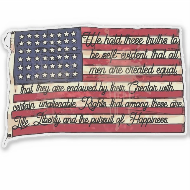 PEGATINA THE PURSUIT OF HAPPINESS (Anverso)