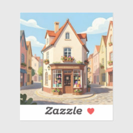 Pegatina The Reading Corner - Square Vinyl 