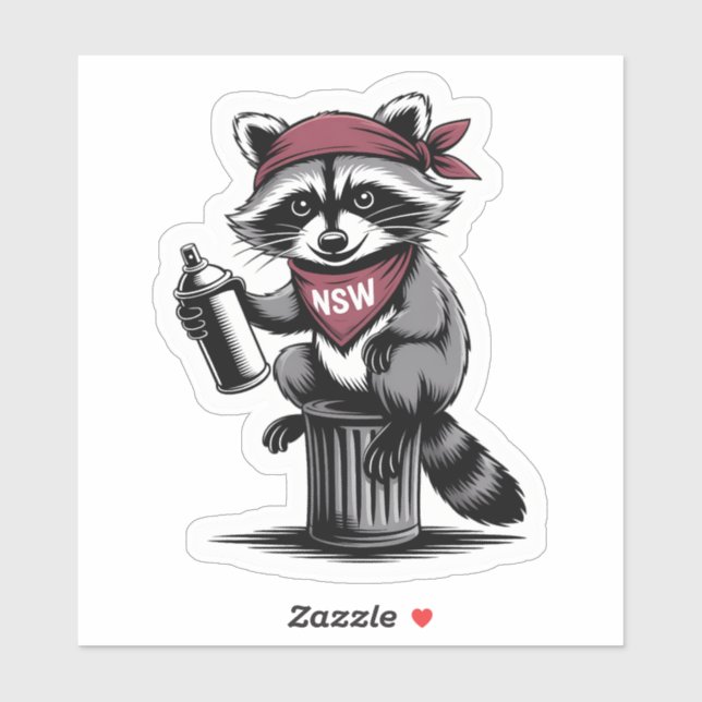 Pegatina The Trash King (Hoja)