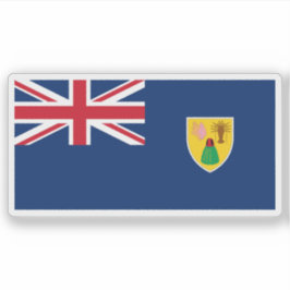 Pegatina The Turks and Caicos Islands flag,British Overseas