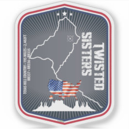 Pegatina The Twisted Sisters Texas USA Motorcycle 02