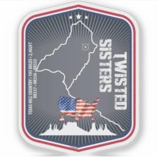 Pegatina The Twisted Sisters Texas USA Motorcycle 02