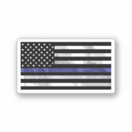 Pegatina Thin-Blue-Line-Blue-Lives-Matter-Flag-Pegatina