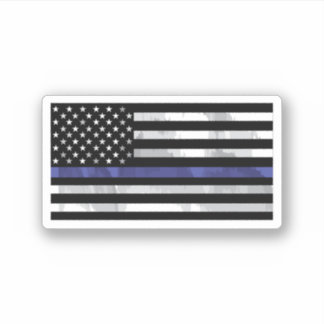 Pegatina Thin-Blue-Line-Blue-Lives-Matter-Flag-Pegatina
