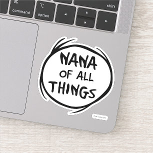 Pegatina Thing One Thing Two - Nana de todas las cosas