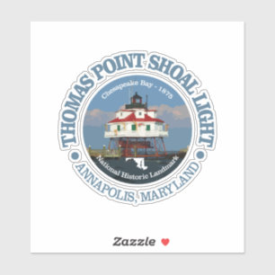 Pegatina Thomas Point Shoal Light