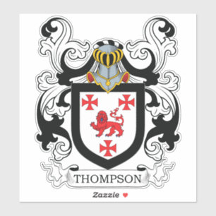Pegatina Thompson Family Crest