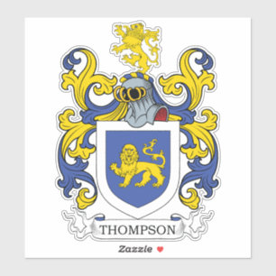 Pegatina Thompson Family Crest
