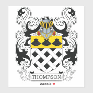 Pegatina Thompson Family Crest