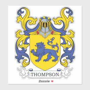 Pegatina Thompson Family Crest