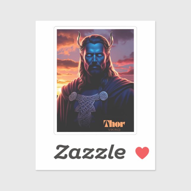 PEGATINA THOR VIKING  (Hoja)