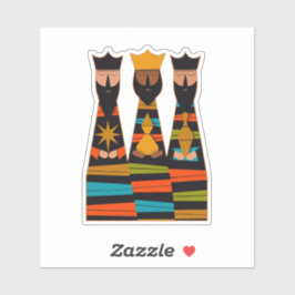Pegatina Three Wise Men Modern Mid-Century