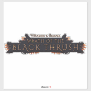 Pegatina Thrush negro