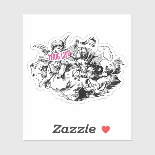 Pegatina Thug Life (Hoja)