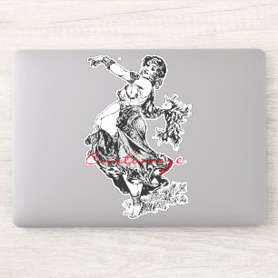 Pegatina Thunder_Cove, bailarín de Belly árabe