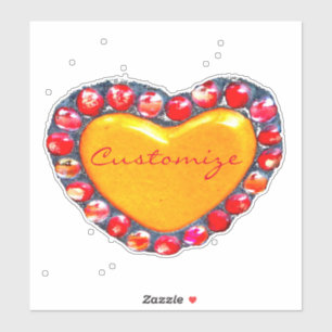 Pegatina Thunder_Cove de corazones de oro