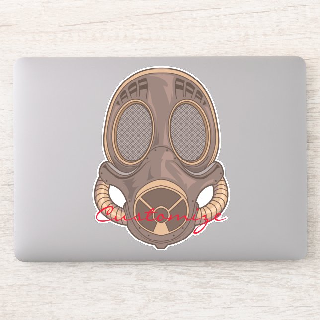 Pegatina Thunder_Cove de la máscara de gas de vapor (Ordenador)