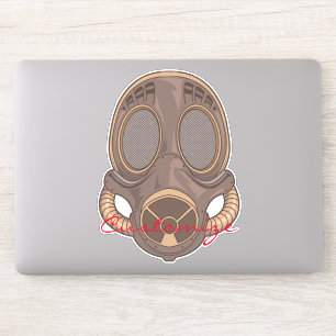 Pegatina Thunder_Cove de máscara de gas de vapor