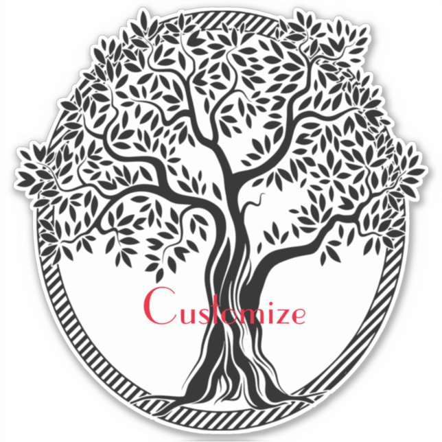 Pegatina Thunder_Cove del árbol de la vida (Anverso)