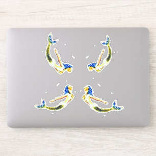 Pegatina Thunder_Cove, Sirena Nadando