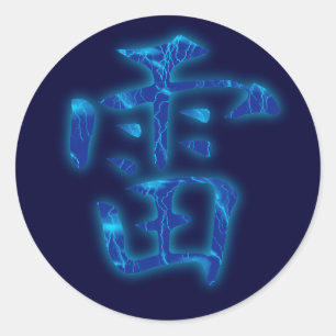 Pegatina Thunder Kanji