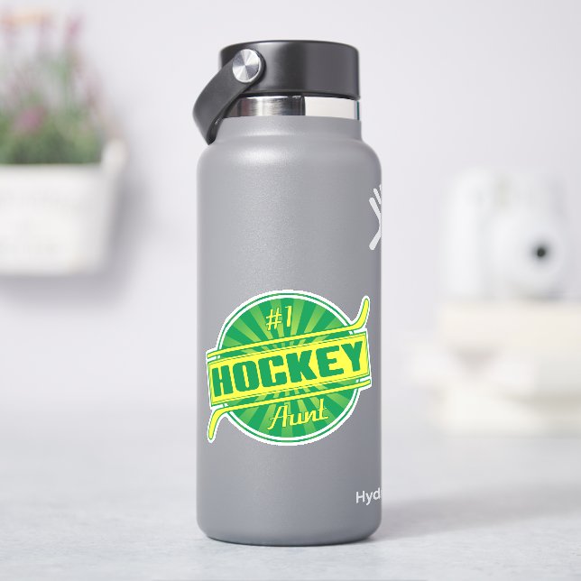 Pegatina Tía de hockey número 1 (hidrofrasco)