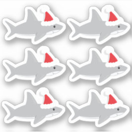 Pegatina Tiburón blanco en Personalizado de feriado de Navi