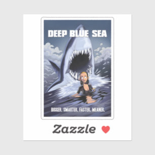 Pegatina Tiburón de la película Deep Blue Sea