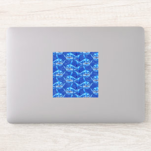 Pegatina Tiburones Blancos Hambrientos 