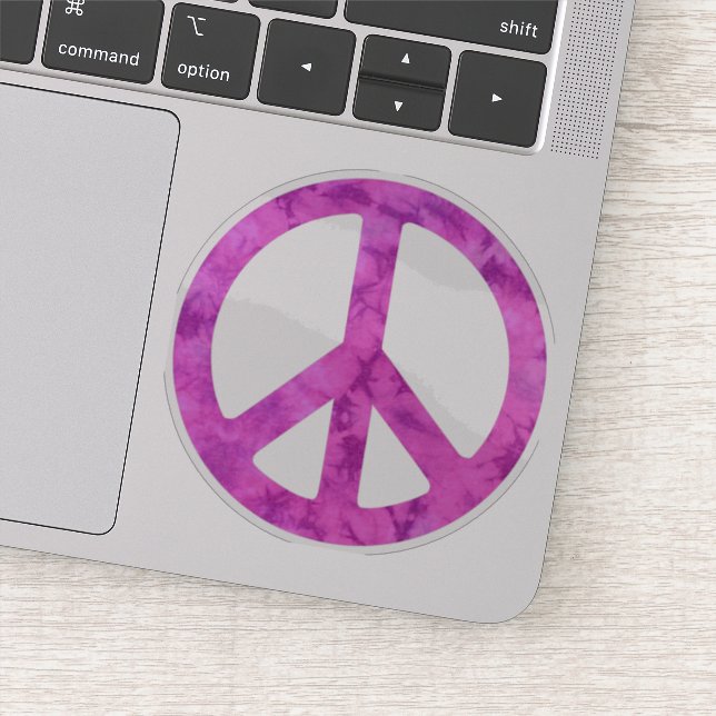 Pegatina Tie Dye Peace Sign (Detalle)