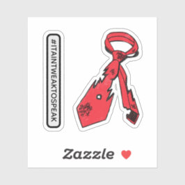 Pegatina Tie esposado y desgarrado